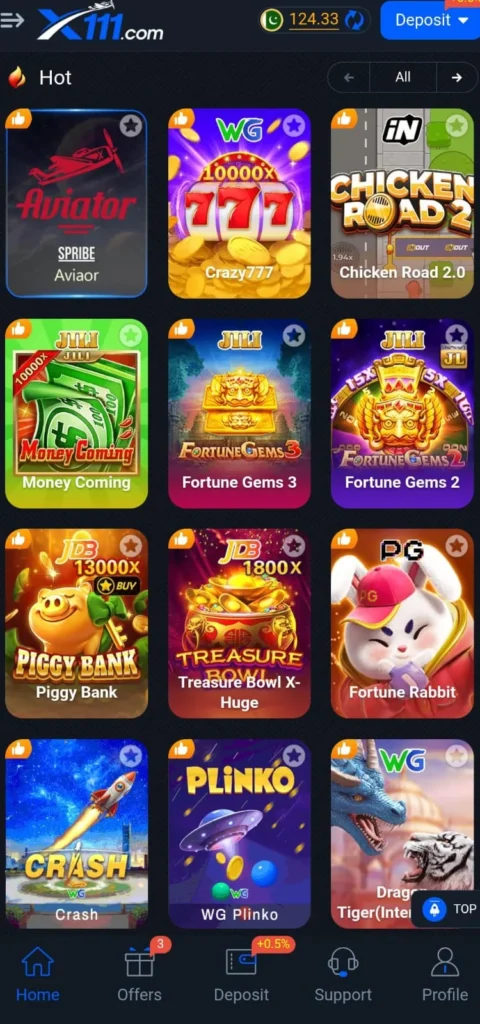 x111 game