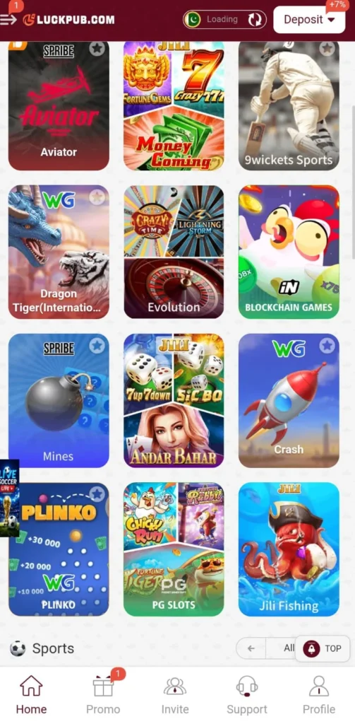 luck pub game