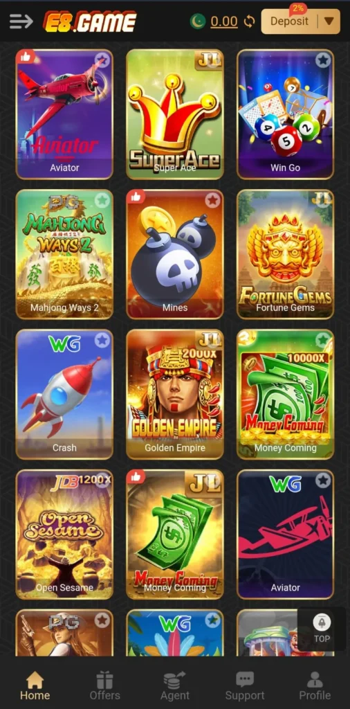 e8 game